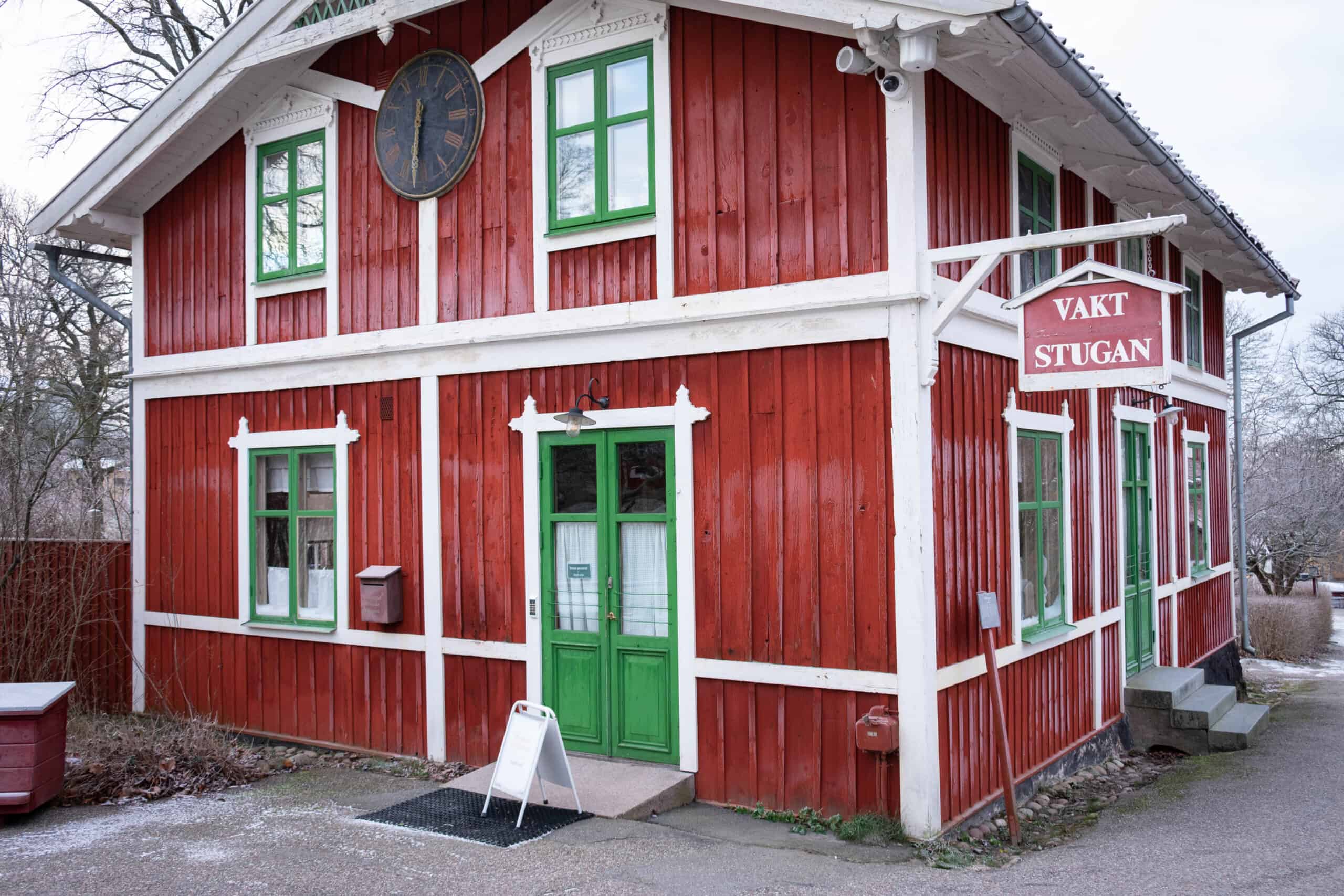 Red Building at Skansen Museum in Stockholm